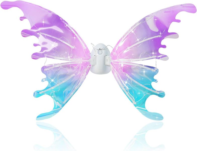 Electric Butterfly Fairy Wings for Girls, Cosplay Fairy, Can Glow and Move