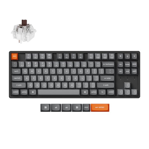 Keychron K8 Max 80% Super Brown Switches Hot-Swap Normal Profile RGB WL KBD