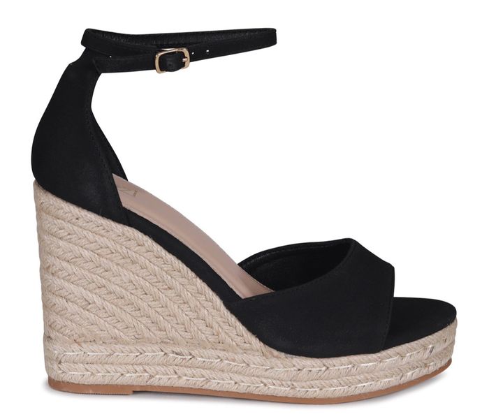 Linzi Ladies - GRACIO Soft Faux Suede Heels - Black