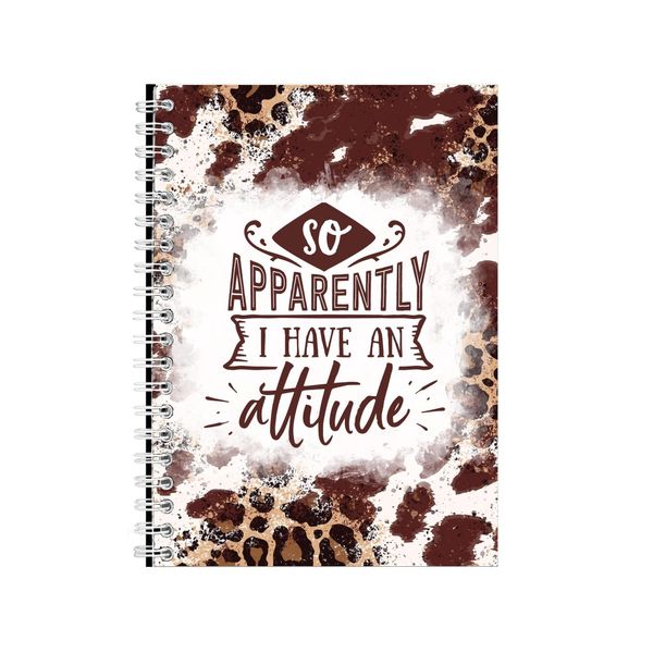 Apparently I Have An Attitude Notebook Funny Gift Idea A4 Notepad Pad 84