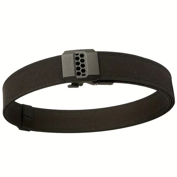 TUSHI Men's Ratchet Click EDC Belt - Honeycomb Buckle