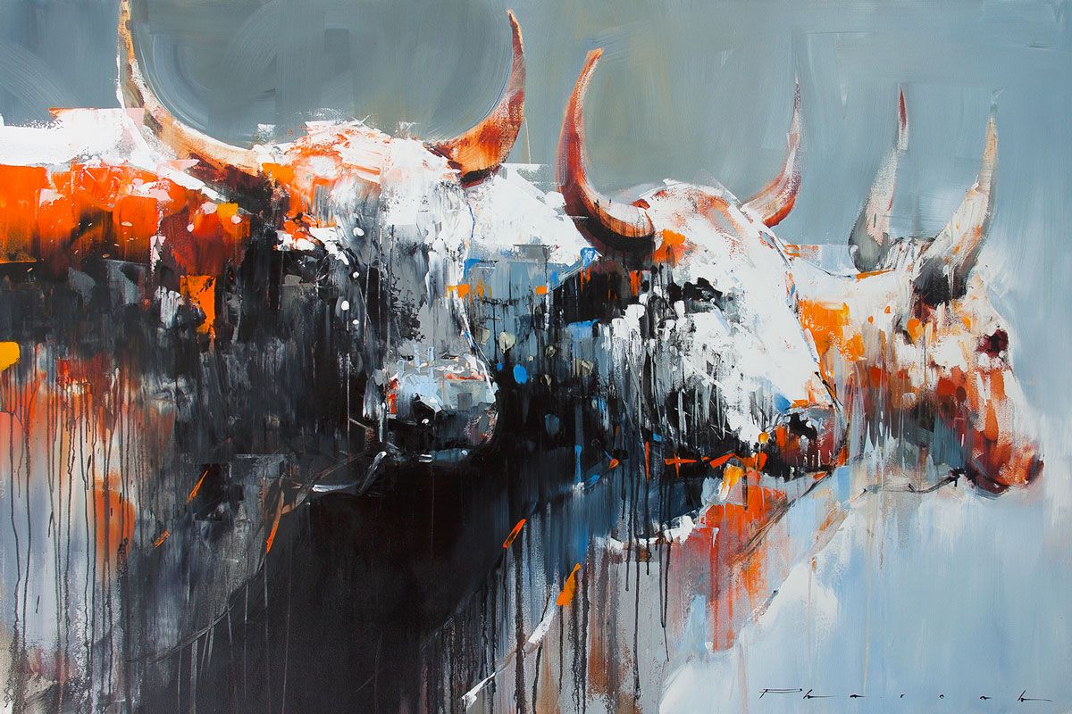 Canvas Wall Art - Nguni Cattle Abstract | Shop Today. Get it Tomorrow ...