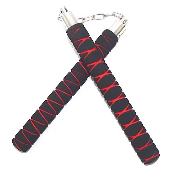 Nunchaku Training Equipment - Foam Wrapped Dual Stick Nunchucks Baton