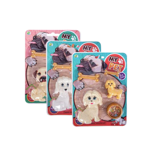 My Pet- Assorted Pet Play Set With Accessories Pack Of 3 x1