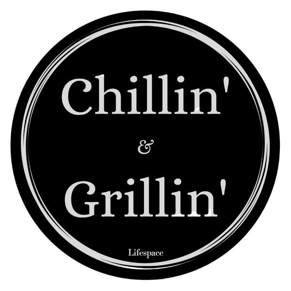 Lifespace "Chillin' &amp; Grillin'" Drinks Bar Coasters