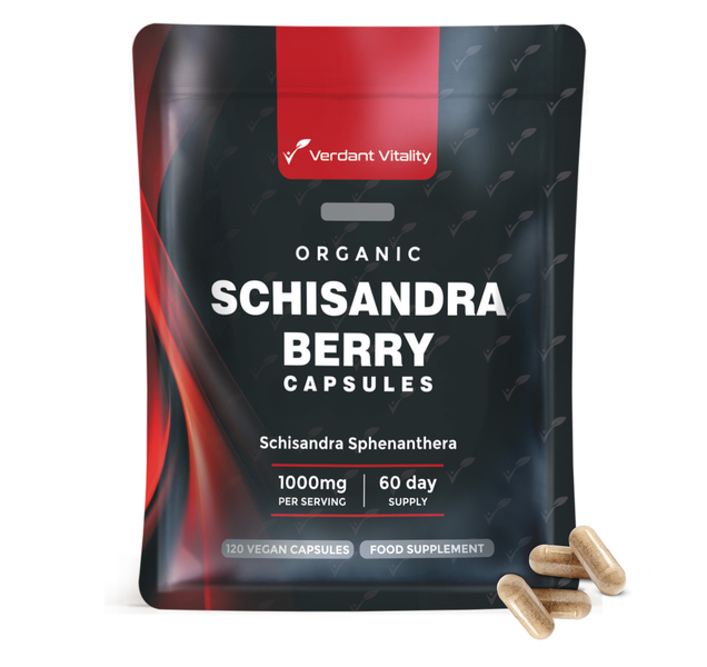 Verdant Vitality - Organic Schisandra Berry Capsules - 120 Capsules