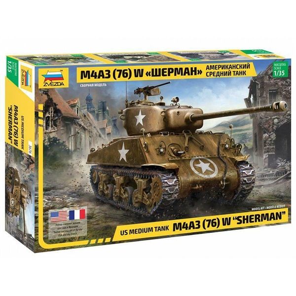 Zvezda 3676 1/35 M4 A3 (76mm) Sherman Tank