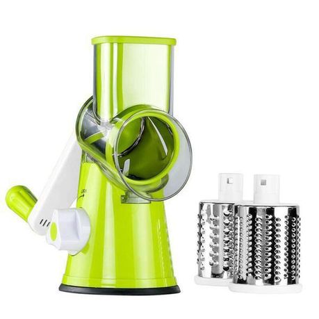 PREMIUM QUALITY Tabletop Drum Grater 3 in 1 White Color