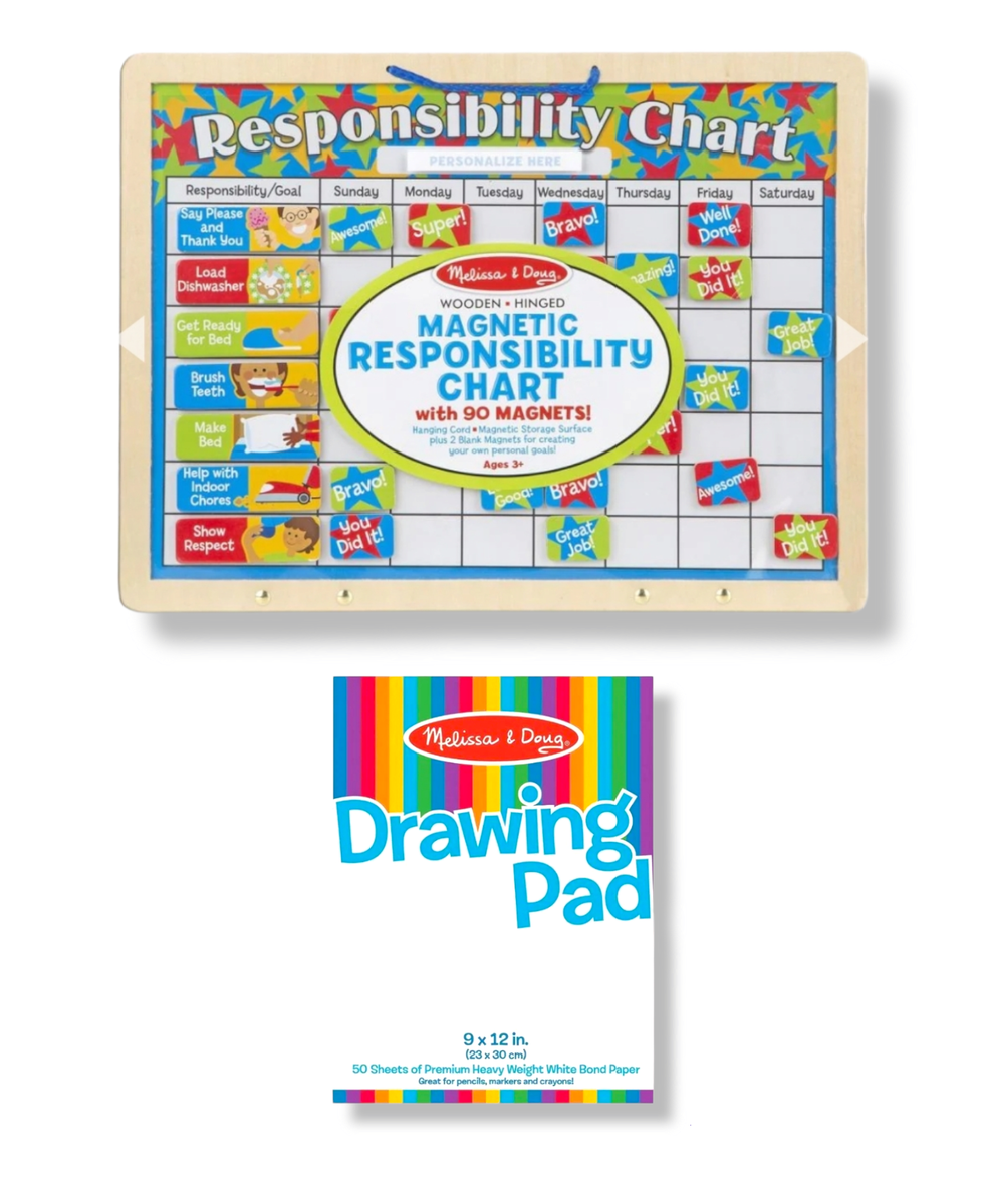 Melissa & Doug Magnetic Responsibility Chart and Drawing Pad | Shop ...