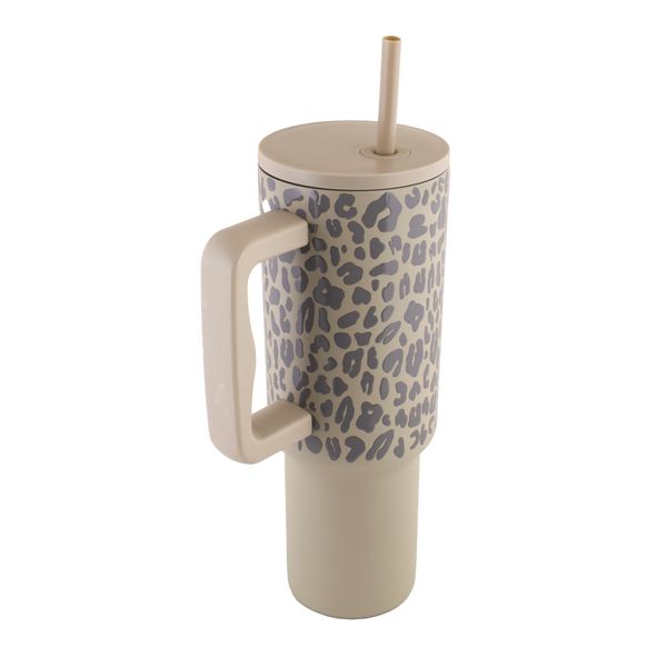 1200ml Leopard Print Travel Mug