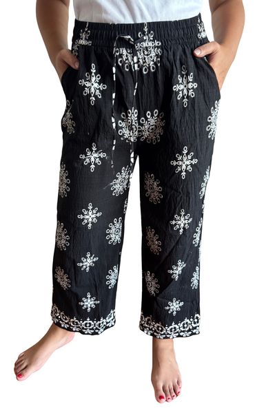 Boho Harem Bohemian Style Palazzo Printed Wide Leg Pants