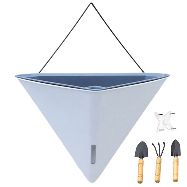 Hanging Planters Self Watering Flower Pots with Gardening Tools for Indoor