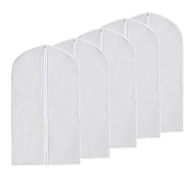 Pack Of 5 Frosted NT Hanging Garment Bag