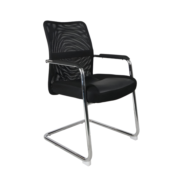 Visitors Mesh Back And Padded Memory Foam PU Seat Office Chair