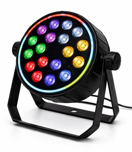 18 LED Metal Flat Par Can Party Stage Light