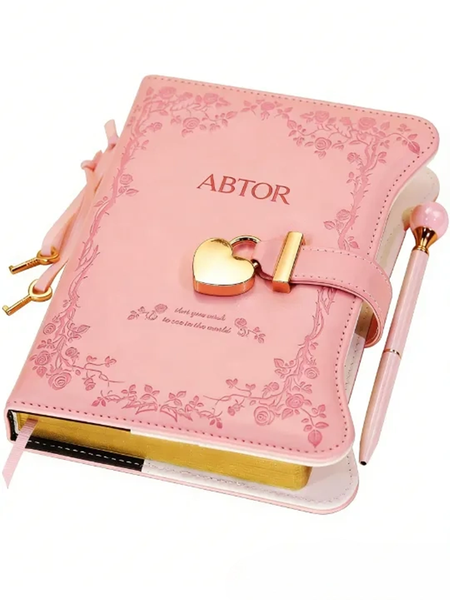 ABTOR Secure Diary with Lock and Keys (Girls' Edition) - Ideal Gift Journal