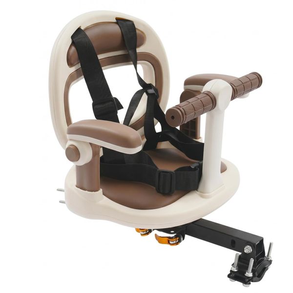 Front Child Bicycle Seat with 360 Rotation and Safety Belt