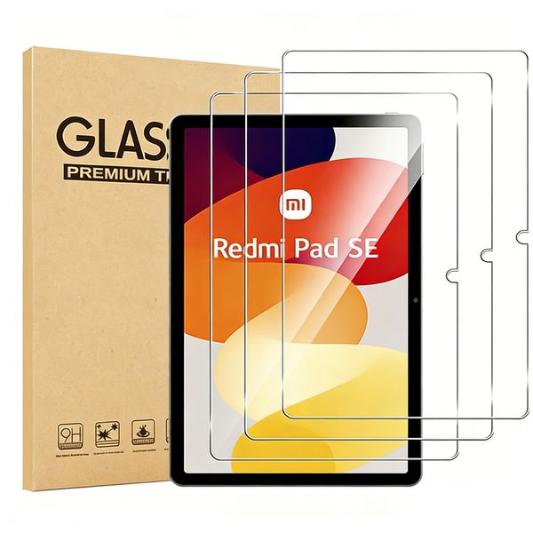 3-Pack Tablet Screen Protector, Compatible with Xiaomi Redmi Pad SE 11