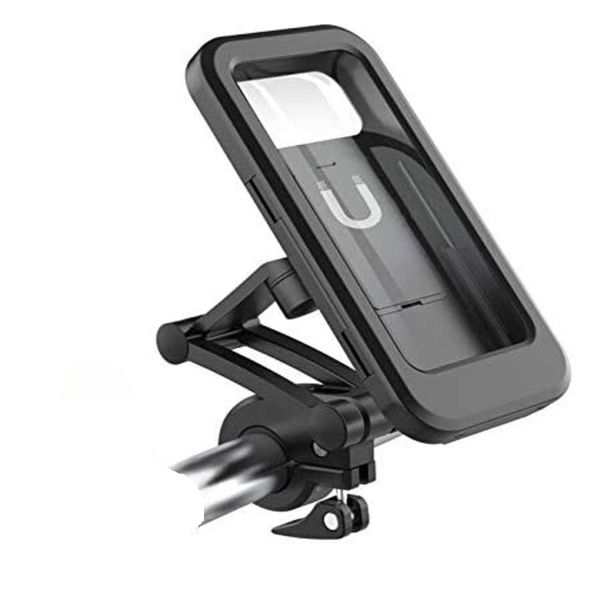360 Waterproof Bicycle Phone Holder with Adjustable Handlebar Mount