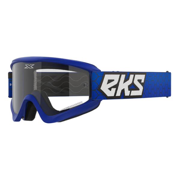 Eks Gox Flat Out Royal Blue Clear Goggle image