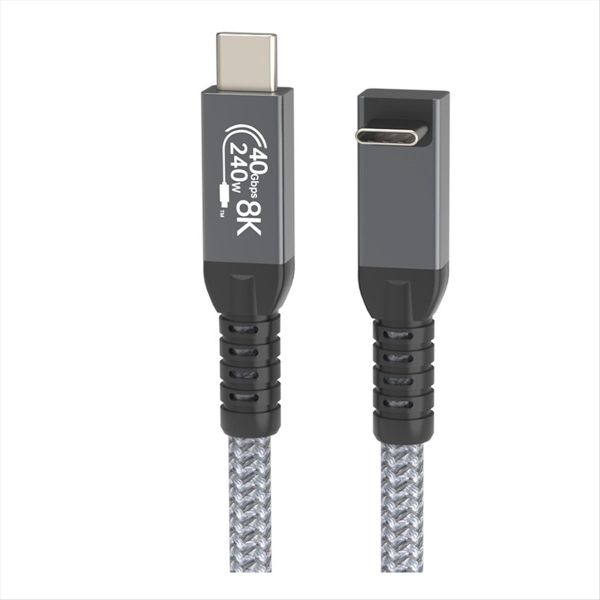 Usb 4 Cable 90 Stereoscopic Elbow 40Gbps Usb4 Type C Data Cable 1 5M