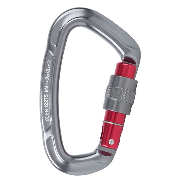 Gray Aluminum Alloy Climbing Carabiner