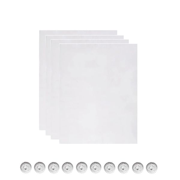 4 Piece 40 x 25cm Clear Anti Cat Scratch Furniture Protector with Sofa Nails