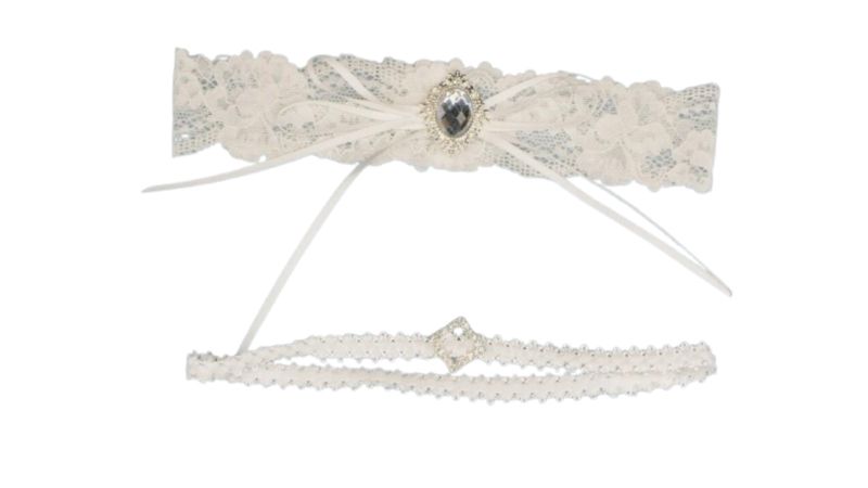 2 Piece Wedding Garters Bride Lace Garter Set