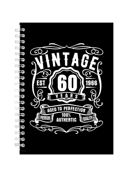 Vintage 60 Years Old Est 1966 Writing Book Notepad Notebook Gift A5