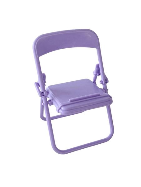 Chair Designed Desktop Phone Stand - Purple