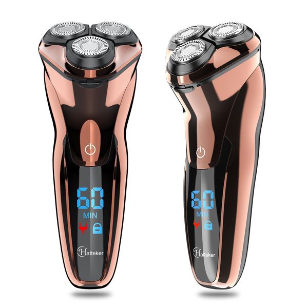 Electric Razor for Men LED Display Shaver 3D Flexible Floating Heads