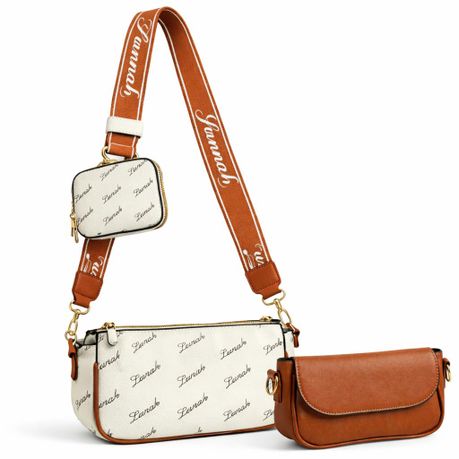 Lunah Stylish Ladies Vegan Leather Travel Purses Small Shoulder Handbags Image