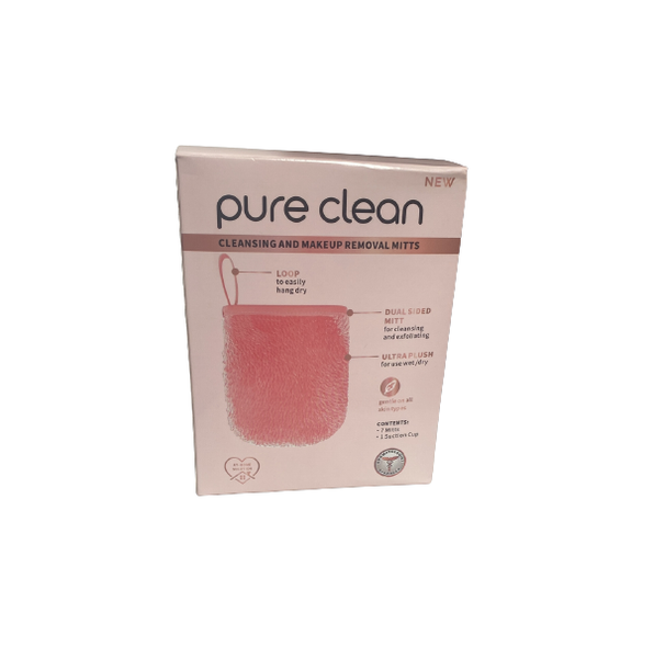 Pure Clean Cleansing And Makeup Removal Mitts Pack
