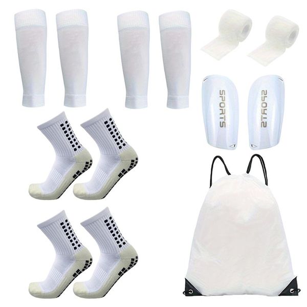 Adult High Elastic Non-Slip Football Socks Protection Set