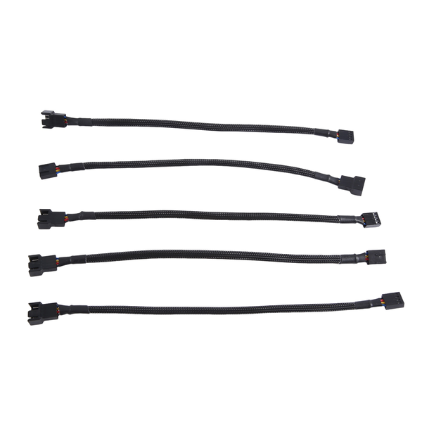 PWM Extension Cable-11.8 Inch for ATX Case 3 Pin &amp; 4 Pin Cooling Fans