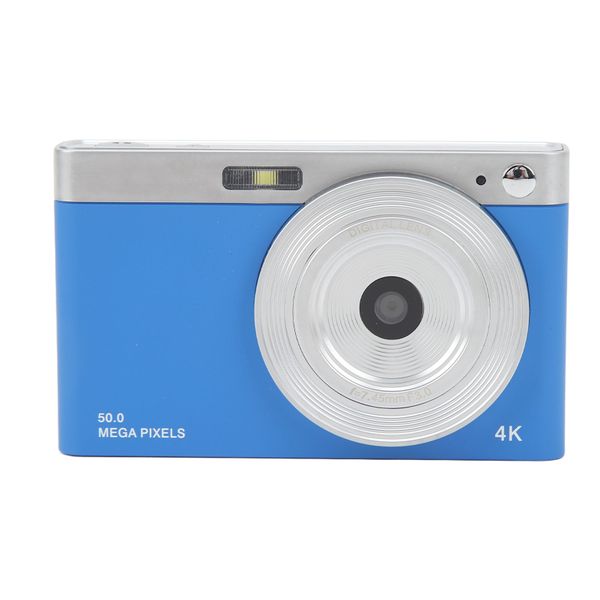 2.88in 50MP 4K Digital Camera, IPS, 16x Digital Zoom, Anti Shaking, Blue