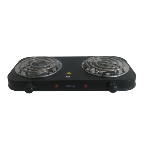 Electric Double hot plate 2000w Black