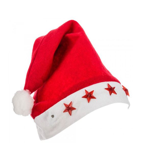 Santa Hat with Flashing Lights