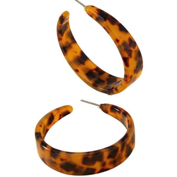 Po'di Grazia - Leopard Print Dangle Earrings , Gift Set