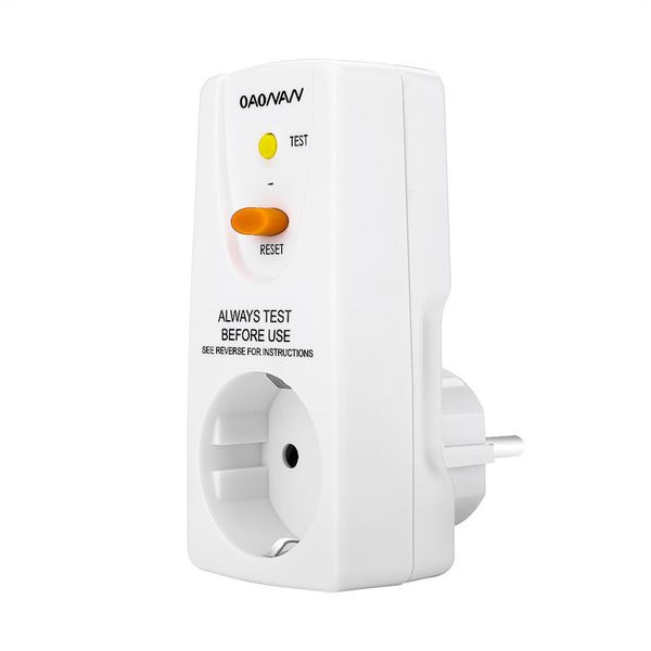 16A Gfci Leakage Protection Plug Socket Home Circuit Breaker EU Plug