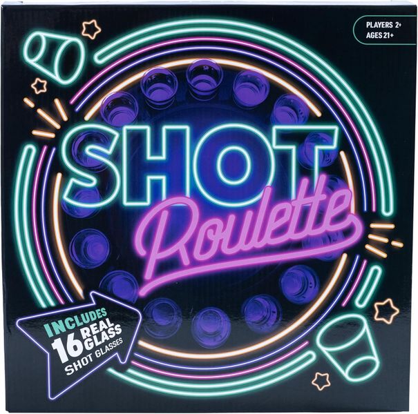 Shot Roulette Drinking Game - Spin &amp; Drink Party Game for Adults