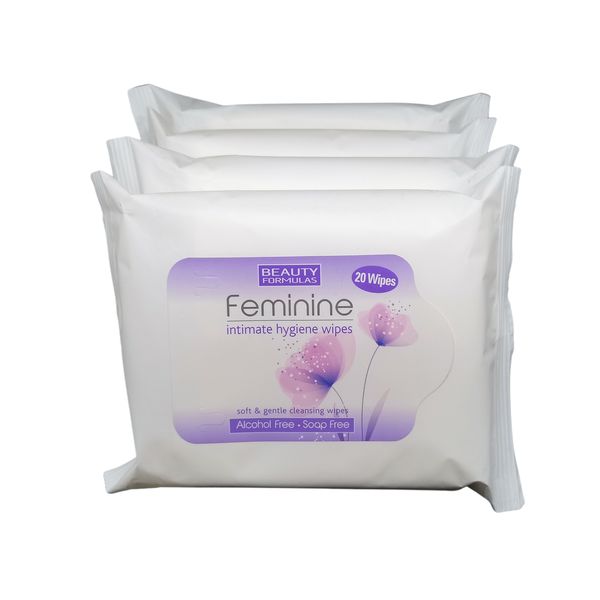 Feminine Intimate Hygiene Wipes - 20’s x 4