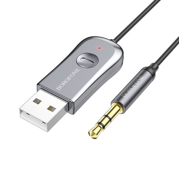 Car AUX Bluetooth 5.0 Receiver with Cable, Length:1.2m BC44 Borofone