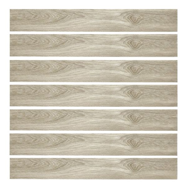 7-Piece Scandinavian Oak Peel-and-Stick Flooring Planks - Brown