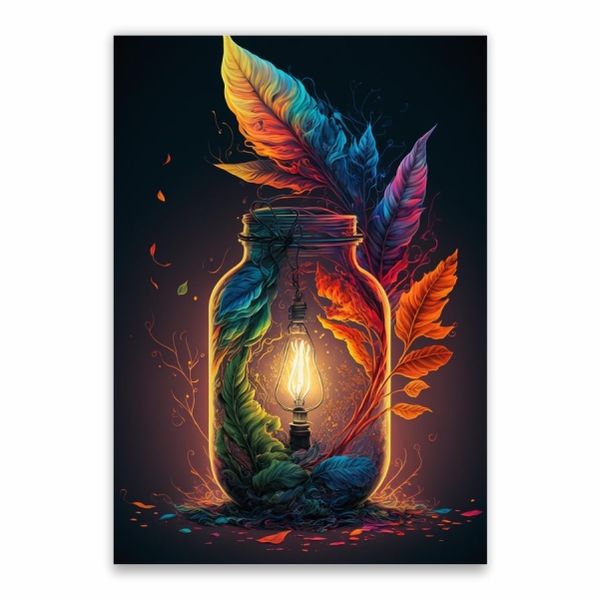 Colourful Jar Decorative Poster - A1
