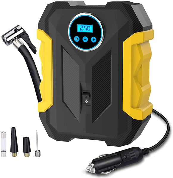 Vehicle Portable Tyre Inflator with Digital Display