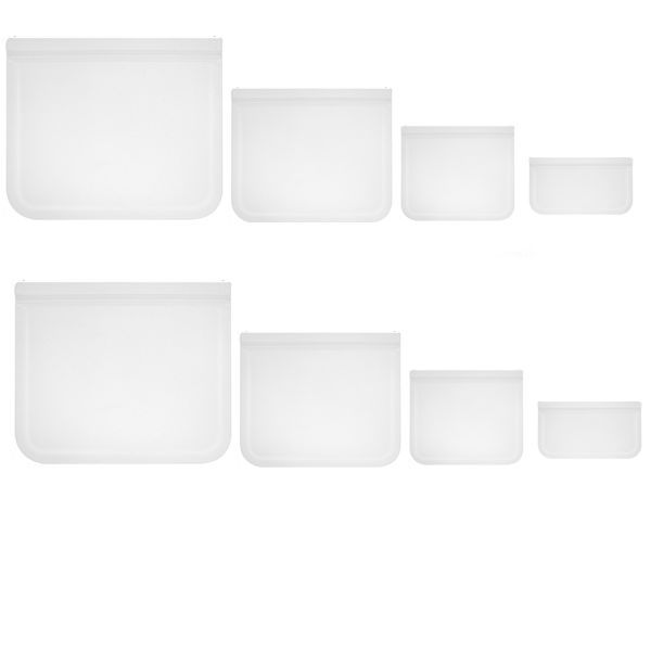 Food Zip Lock Bags - Pack of 8