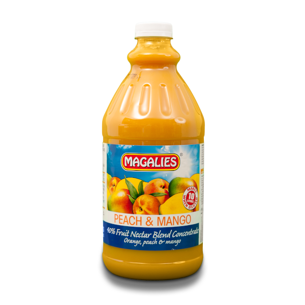 4 x 2Lt Magalies 40% Peach Mango Nectar concentrate
