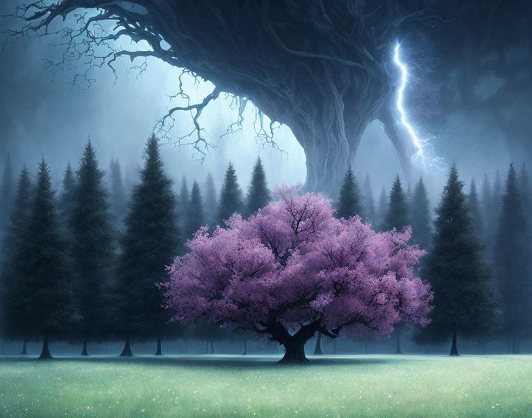 Canvas Wall Art - Root Lightning