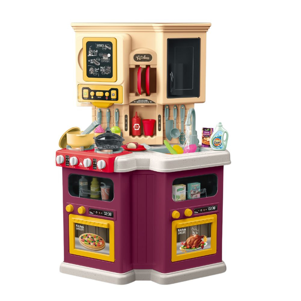 Burgundy Pretend &amp; Play Kitchen Set - 77 Pieces